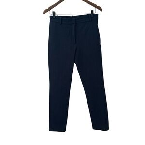 Joseph Black and Navy Blue Check Zoom Trouser Pants